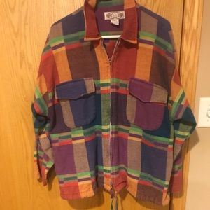 Bright vintage plaid jacket